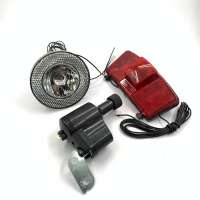 6V 3W friction front and rear LED bicycle dynamo lights