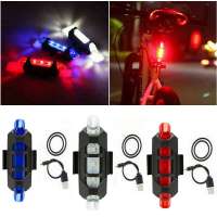 MTB Mountain Road Bike LED Lights Front and Back Rechargeable USB Taillight Rear Tail Safety Warning Cycling Portable Light